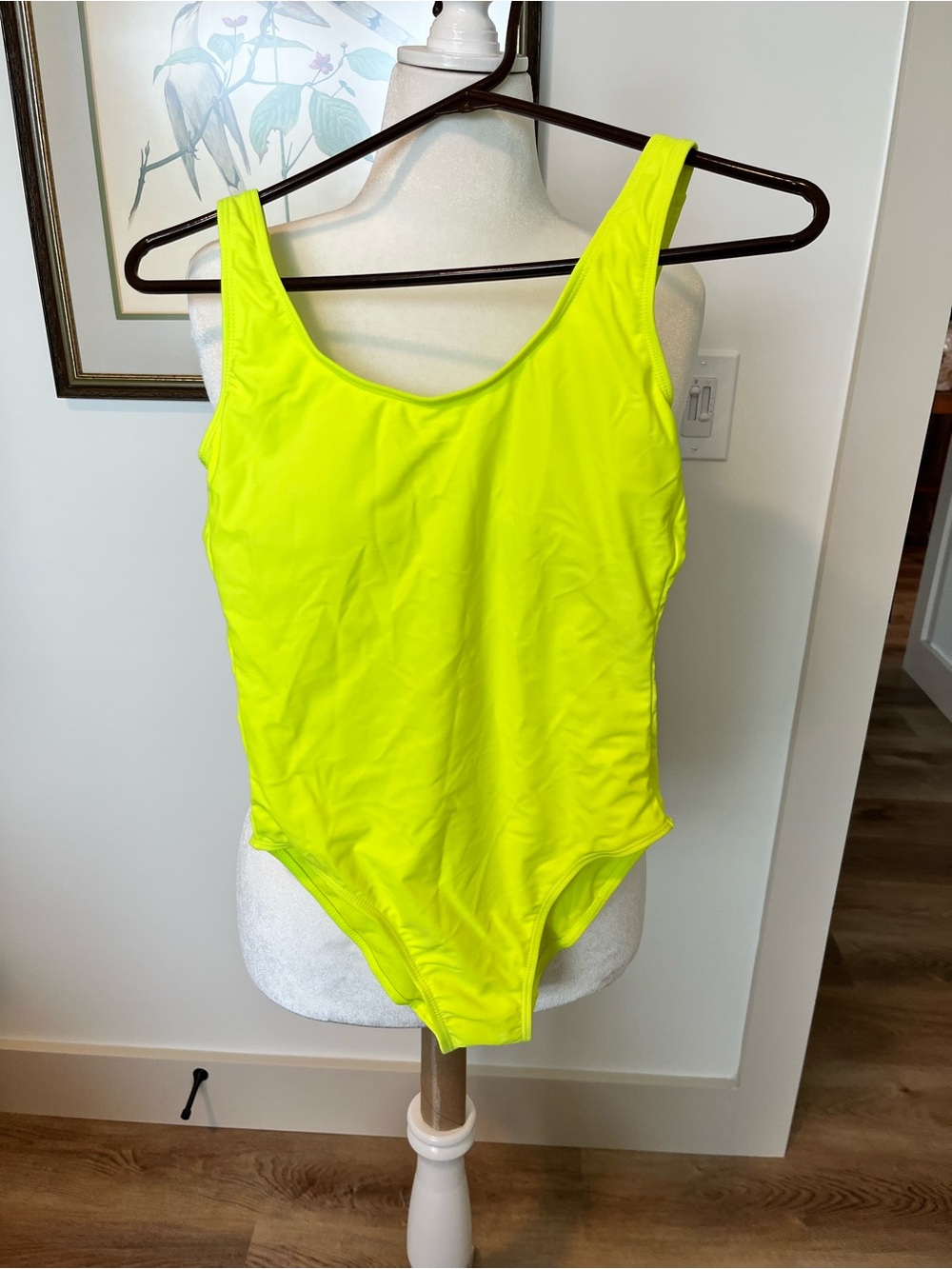 No Boundaries Neon Yellow One-Piece Swimsuit
